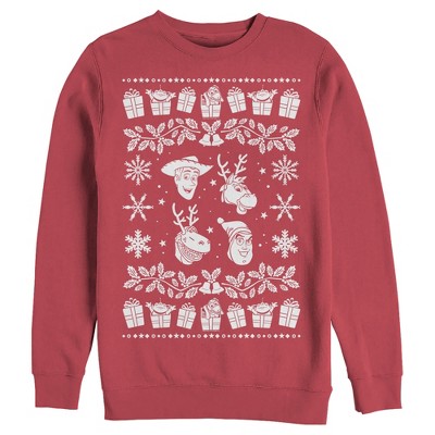 Men's Toy Story Ugly Christmas Toys Sweatshirt