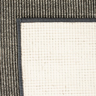 Charcoal Gray Hand-Knotted Wool Runner Rug 2'4" x 4'