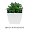 Unique Bargains Artificial Plants Plastic Green 2.2"x2.2"x2.56" 1 Pcs - 3 of 4