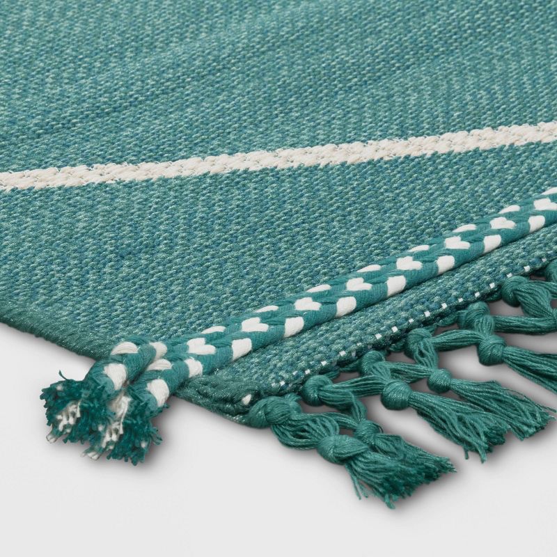 Woven Tapestry with Braid Outdoor Rug - Threshold™, 3 of 7