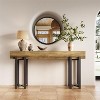 Hommoo Industrial Narrow Console Table with Metal Legs - 2 of 4