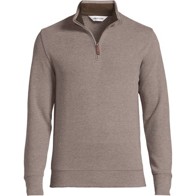 Lands' End Men's Bedford Rib Quarter Zip Sweater