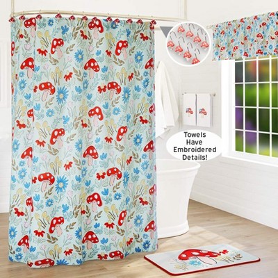 The Lakeside Collection Galloway Bath Collection - Shower Curtain