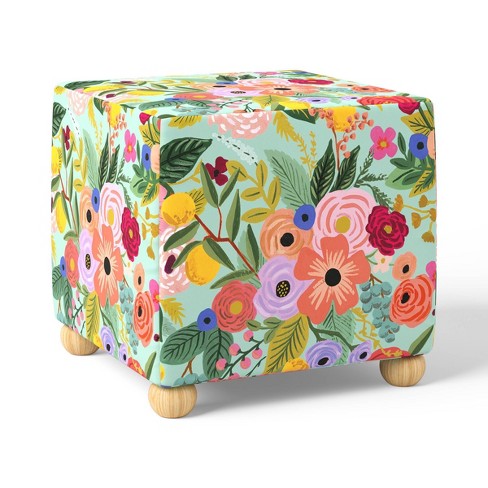 Rifle Paper Co. X Target Ottoman Target