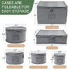 LunaLulinlk 6Pcs China Storage Containers for Chinaware, Stemware, Dinnerware, Gray - 3 of 4