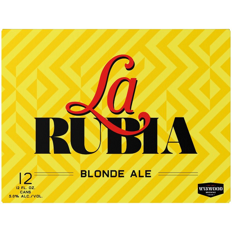 Wynwood La Rubia Blonde Ale Beer - 12pk/12 fl oz Cans, 5 of 10