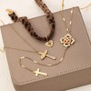 HTUTWOO Leopard Print Heart Cross Multi-Layer Long Necklace, Stackable Women Jewelry Gift Suitable for Daily, Gatherings and Banquets - 4 of 4