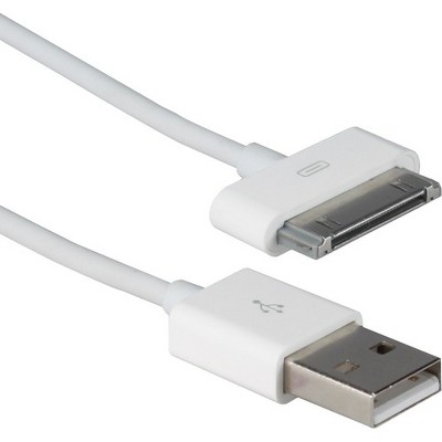 QVS Sync/Charge USB/Proprietary Data Transfer Cable - 16.40 ft Proprietary/USB Data Transfer Cable for iPad, iPhone, iPod - USB