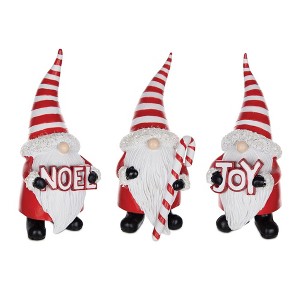 Santa Gnome Figurine (Set of 3) - 1 of 4