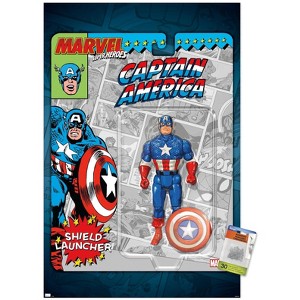 Trends International Marvel Toy Vault - Captain America Unframed Wall Poster Prints - 1 of 4