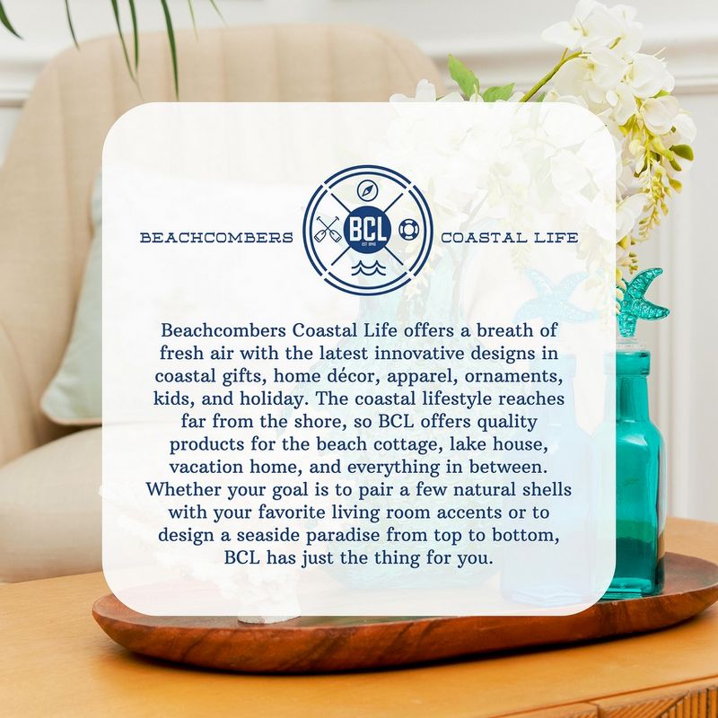 Beachcombers Nautical Reflection Wall Plaque Wall Hanging Decor Decoration Hanging Composite Sign Home Decor With Sayings 10 x 0.35 x 18.8 Inches., 2 of 3
