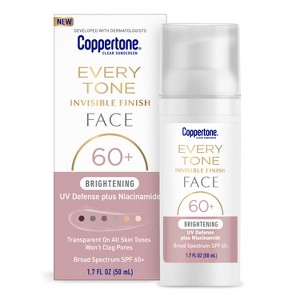 Coppertone Brightening Every Tone Face Sunscreen - SPF 60+ - 1.7 fl oz - 1 of 4