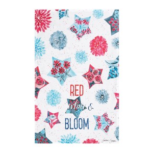 C&F Home "Red White & Bloom "July 4th Kitchen Kitchen Towel Patriotic Dishtowel - 1 of 3