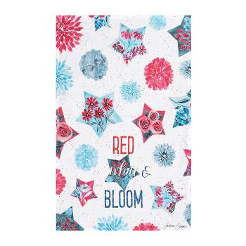 C&F Home Red, White & Bloom July Fourth Printed Flour Sack Kitchen Towel Dishtowel