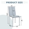 Dining Chair Set Of 2,PU Dining Chairs With Metal Legs,Simple Armless Chairs,Dining Chairs For Dining Room,Living Room-Cuddlewood - 4 of 4