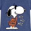 Girls' - Peanuts - Joe Cool Hee Hee Hee Fitted Short Sleeve Graphic T-Shirt - 2 of 4