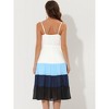 INSPIRE CHIC Women's Summer Spaghetti Strap Flowy Swing Chiffon Midi Dress - 4 of 4