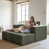 Whisen All-Foam Corduroy Lounge Chair, Compressed Sofa Bed, Modular Deep-Seat Floor Couch with Ottoman - 4 of 4