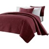 FIONECA Oversized 3 Piece Quilted Bedspread Set Includes Bedspread Matching Shams For Versatile Bedroom Styling - 4 of 4