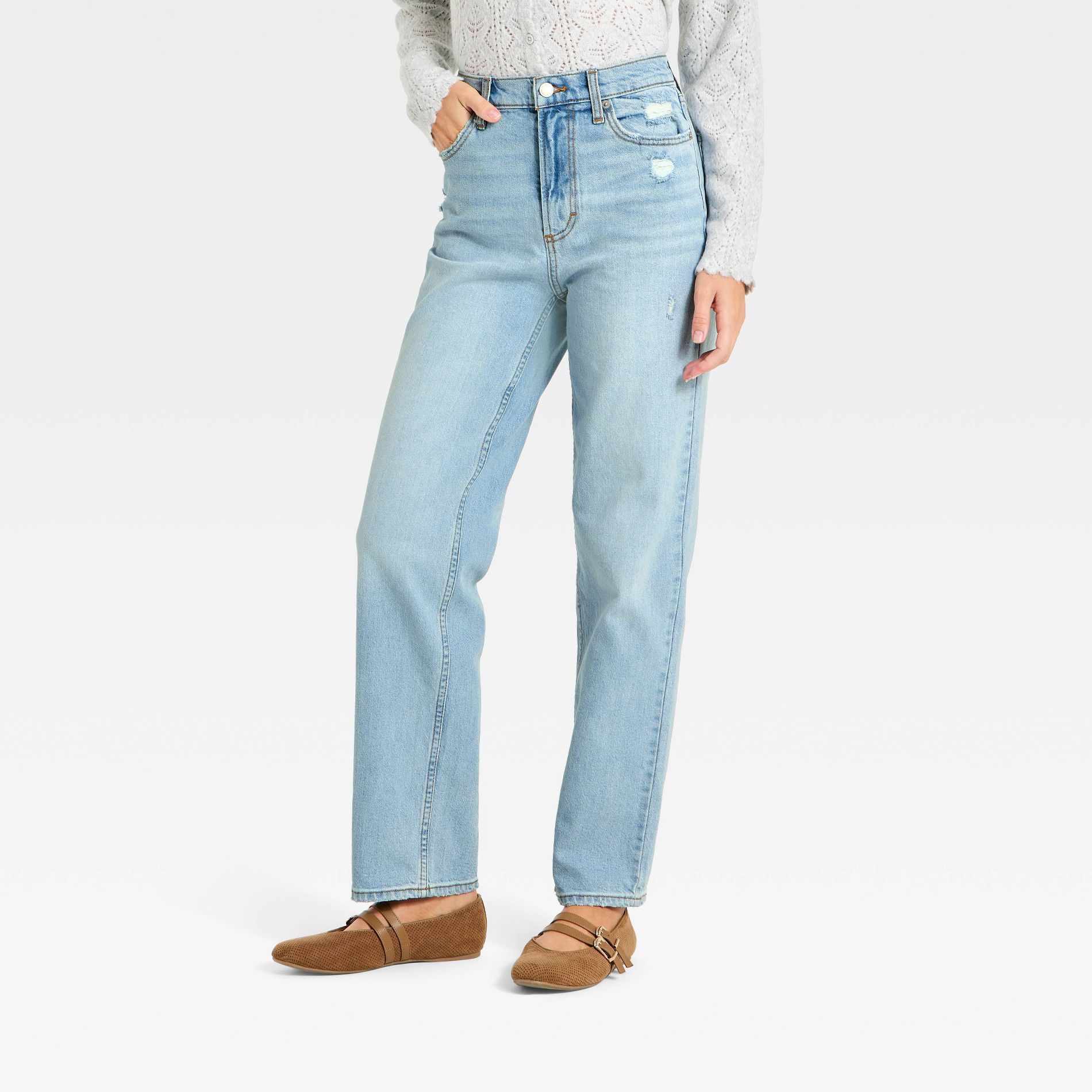 Women's Highest-Rise Vintage Straight Jeans - Universal Thread™