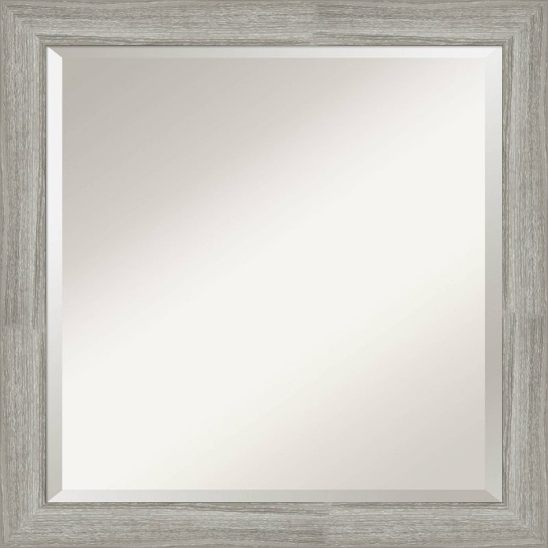  Dove Graywash Narrow Framed Bathroom Vanity Wall Mirror - Amanti Art, 1 of 9