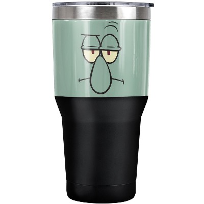 Spongebob Squidward Angry Face Steel Tumbler 30oz Coffee Travel Mug