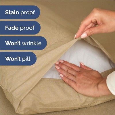 Heathered Tan Twin Microfiber Deep Pocket Sheet Set