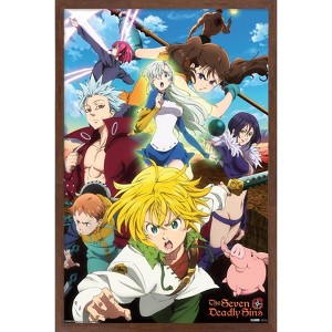 Trends International The Seven Deadly Sins: Season 3 - Key Art Framed Wall Poster Prints - 1 of 4