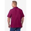 KingSize Men's Big & Tall Lightweight Stretch Mesh Piqué Button Down Shirt - 3 of 4