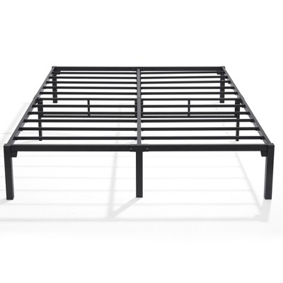 VECELO Twin/Full/Queen/King Metal Platform Bed Frame with Steel Slat Support, No Screws, Black