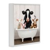 Stupell Industries Country Animals Farmhouse Claw Bathtub, 12" x 12" - 3 of 4