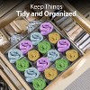 Garnen Drawer Organizer Clothes, 16 Cell Dresser Organizer Bins Divider for Socks Underwear Organizers, Baby Nursery Closet Organizer & Storage, Gray - 2 of 4