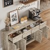 GustoWave 4-Door Sideboard Buffet Cabinet with Storage, Modern Accent Wood Storage Cabinet with 4 Drawers - 2 of 4