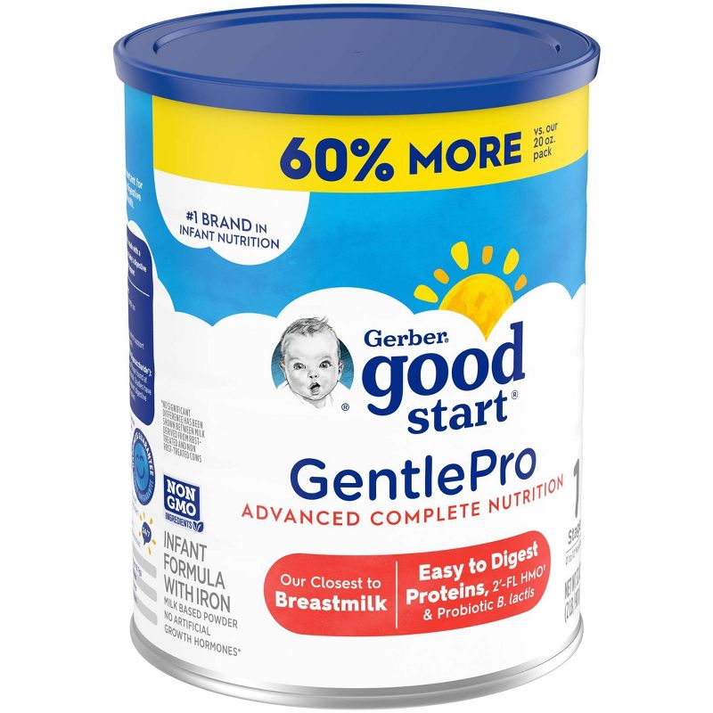 Gerber Good Start GentlePro Non-GMO Powder Infant Formula - 32oz, 4 of 11