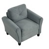 Vynxaria Comfortable Sectional Sofa Sumptuous Velvet Upholstery, Detachable & Modular Design, Thickened Cushions, Premium Sponge - 2 of 4