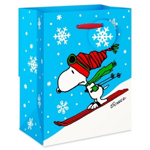 American Greetings 5"x3"x6.25" Peanuts Petite Skiing Snoopy - 1 of 4