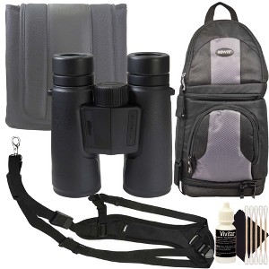 Nikon 10x42 Monarch M5 Binoculars + Vivitar SLING1 Padded Hands Free Strap Kit - 1 of 4