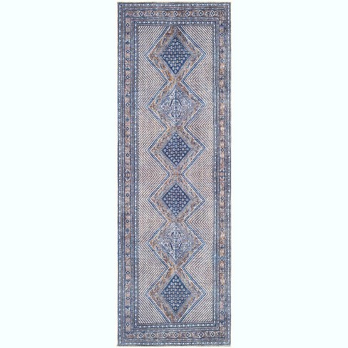 Mark & Day Limmen Washable Woven Indoor Area Rugs Navy - image 1 of 4