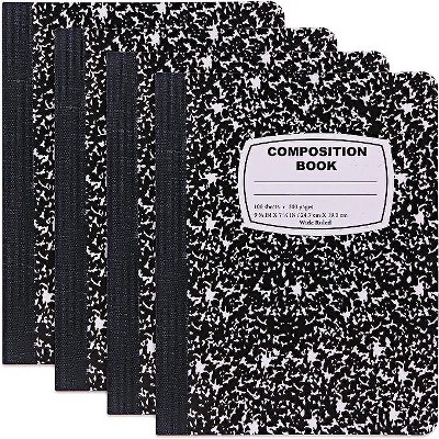 Writing Journal, 100 Sheets - Marble Black