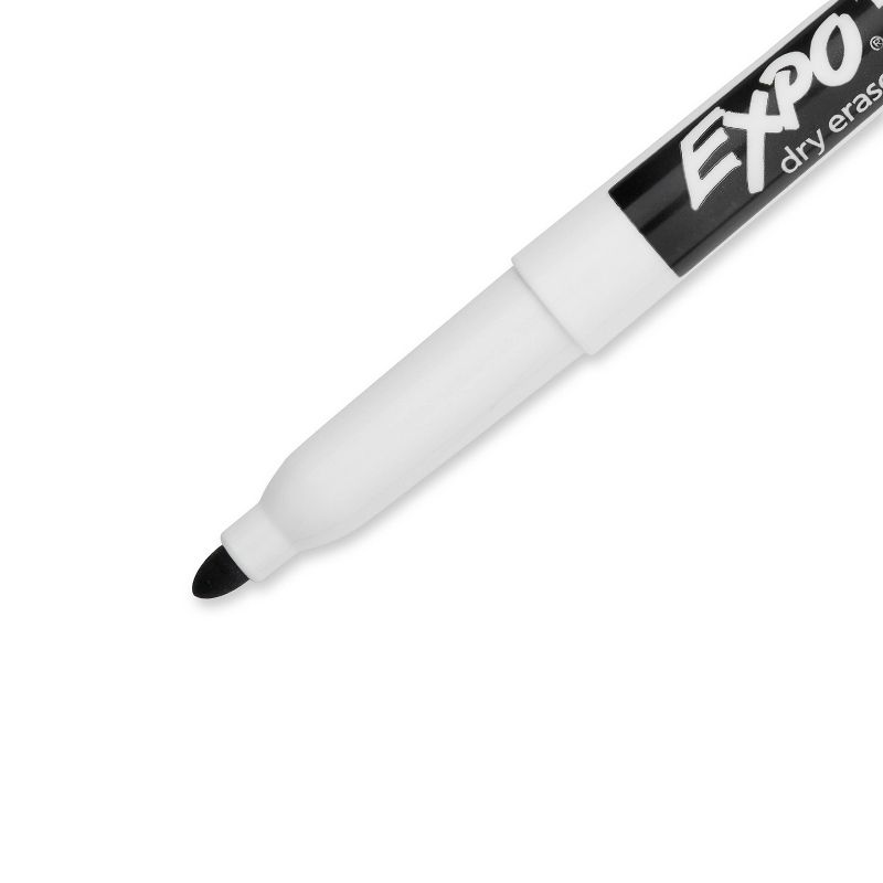 Expo 4pk Dry Erase Markers Fine Tip Black, 4 of 11