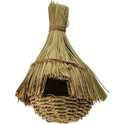 Large Natural Hardwood Cockatiel Nest Box with Slide Panels