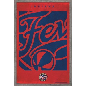 Trends International WNBA Indiana Fever - Logo 25 Framed Wall Poster Prints - 1 of 4