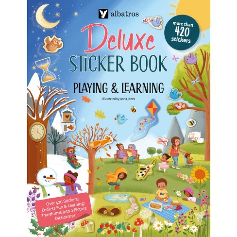 Playing and Learning. Deluxe Sticker Book - (Deluxe Sticker Books) by  Joli Hannah (Paperback) - image 1 of 1