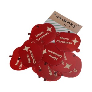 Unique Bargains Christmas Stickers for Ceramic Glass Metal Paper Plastic Peel Red White 1Set - 1 of 4