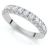 Pompeii3 1/2Ct Pave Diamond Wedding Anniversary Stackable Ring Gold Lab Created - 2 of 4