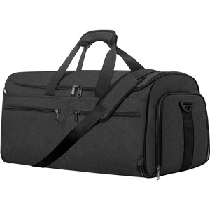 2-in-1 Convertible Carry On Garment Duffle Bag, Hanging Suitcase with Shoe Compartment - 1 of 4