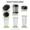 JIONJOY 800W Ice Crushing Blender Set – Home Kitchen Blender for Milkshakes, Sauces, Juices, 3 Travel Cups - 3 of 4
