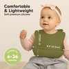 KeaBabies 2-Pack Silicone Bibs For Babies, Food Grade Silicone Baby Bibs for Eating, Feeding, Toddler Bibs, Boys, Girls - 3 of 4