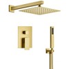 YAWWALK Single-Handle Rain 2-Spray Square 10 in Shower Faucet(Valve Included) - 2 of 4