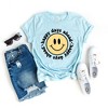 Simply Sage Market Women's Happy Days Ahead Smiley Face Short Sleeve Graphic Tee - 2 of 2